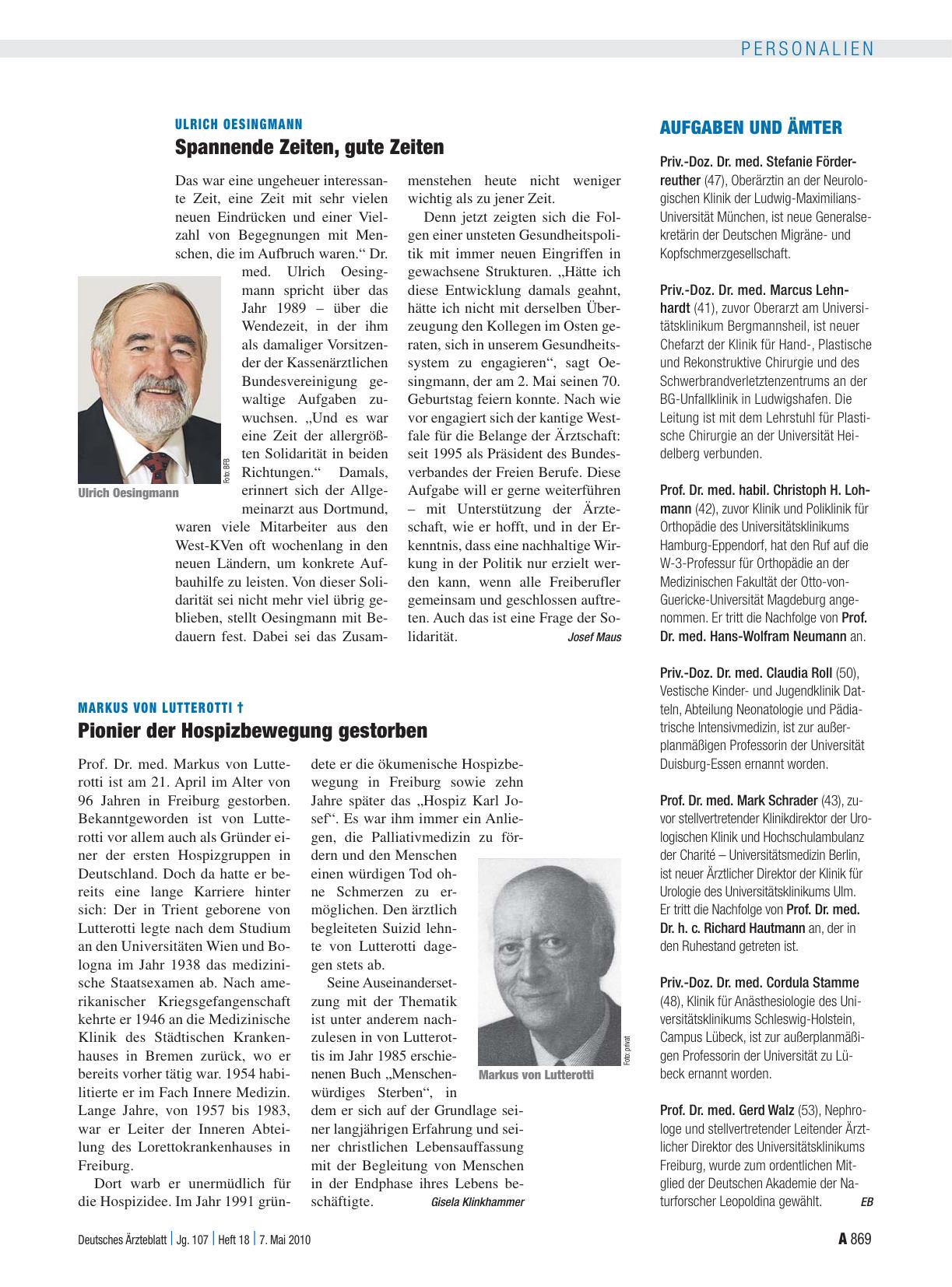 Vorschauseite 1: Aufgaben und Ämter