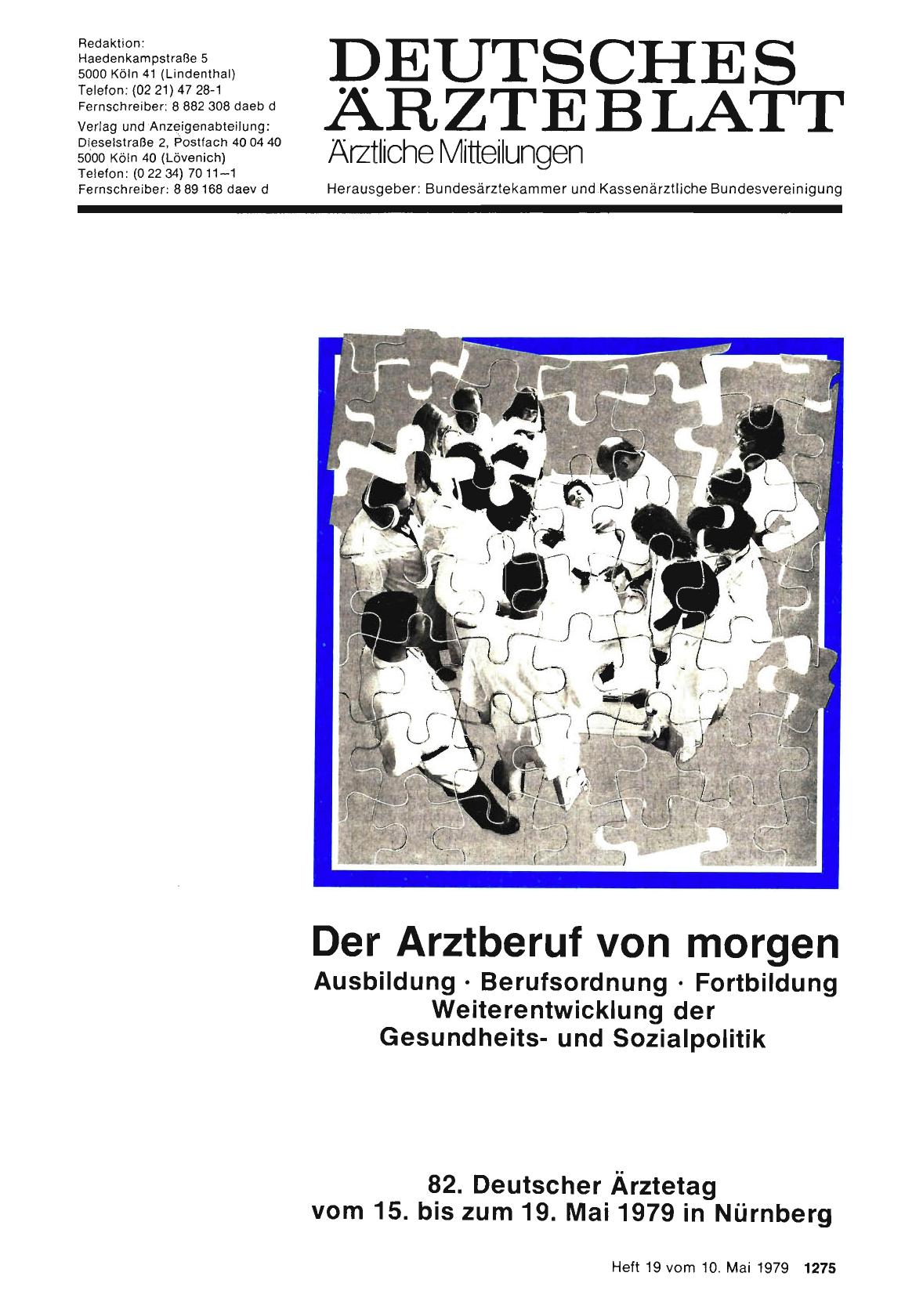 Vorschauseite 1: Der Arztberuf von morgen