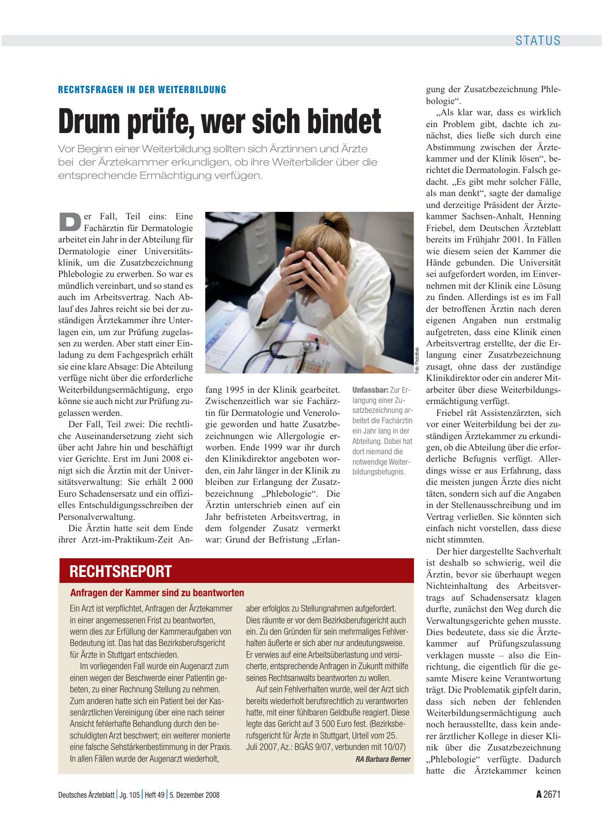 Vorschauseite 1: Rechtsfragen in der Weiterbildung: Drum prüfe, wer sich bindet