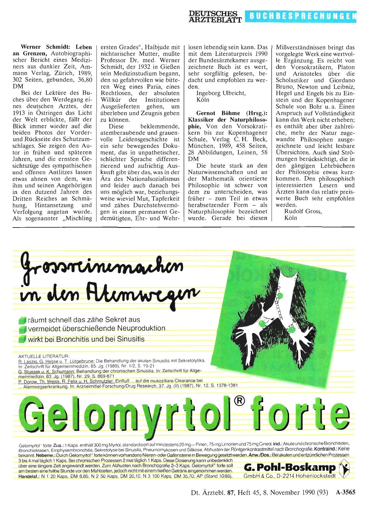 Vorschauseite 1: Werner Schmidt: Leben an Grenzen,