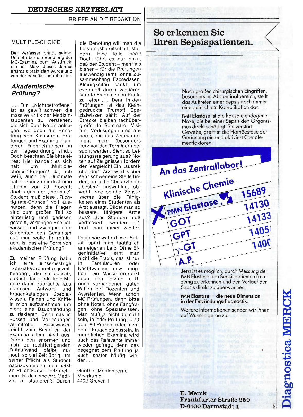 Vorschauseite 1: MULTIPLE-CHOICE: Akademische Prüfung?