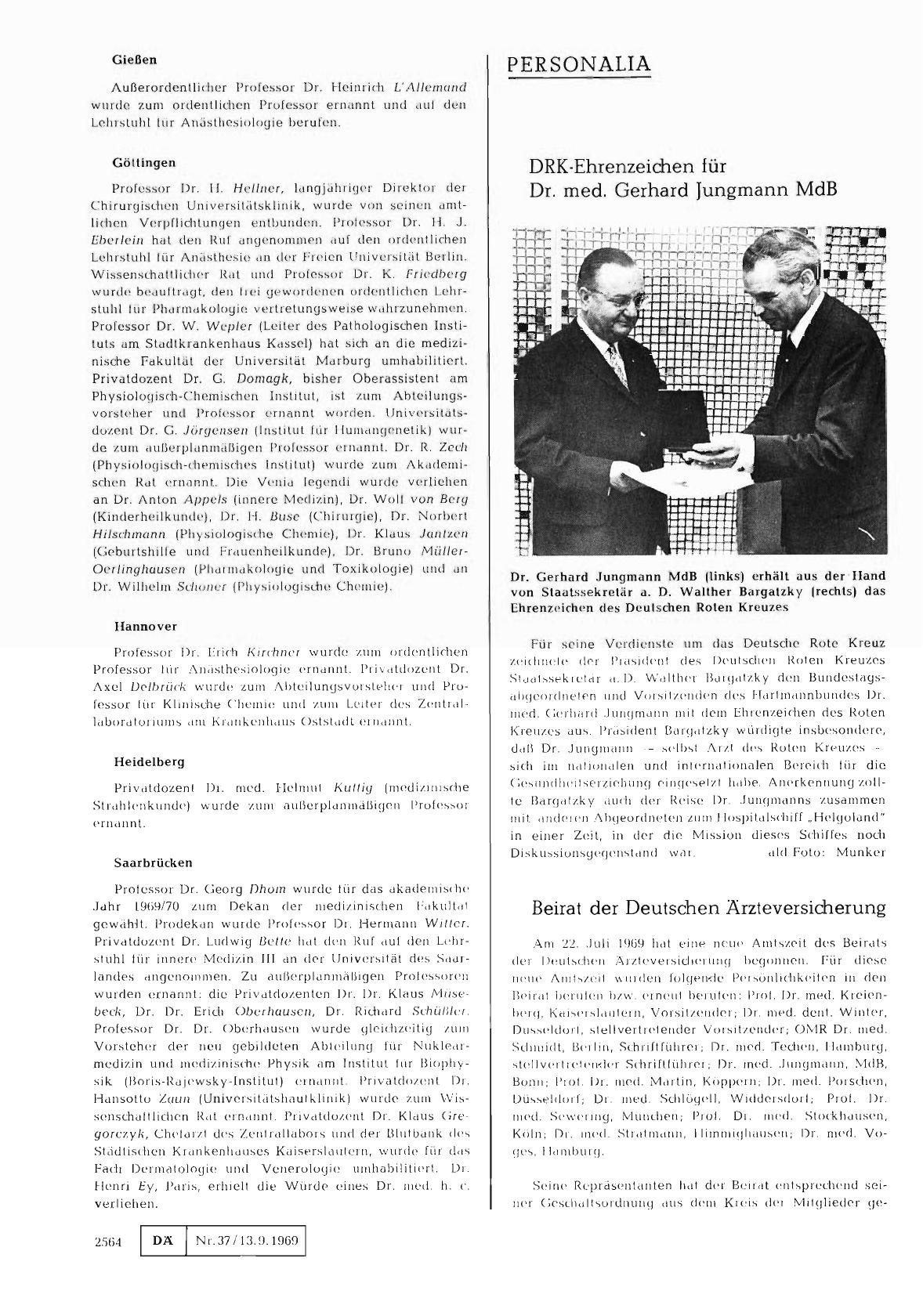 Vorschauseite 1: Beirat der Deutschen Ärzteversicherung