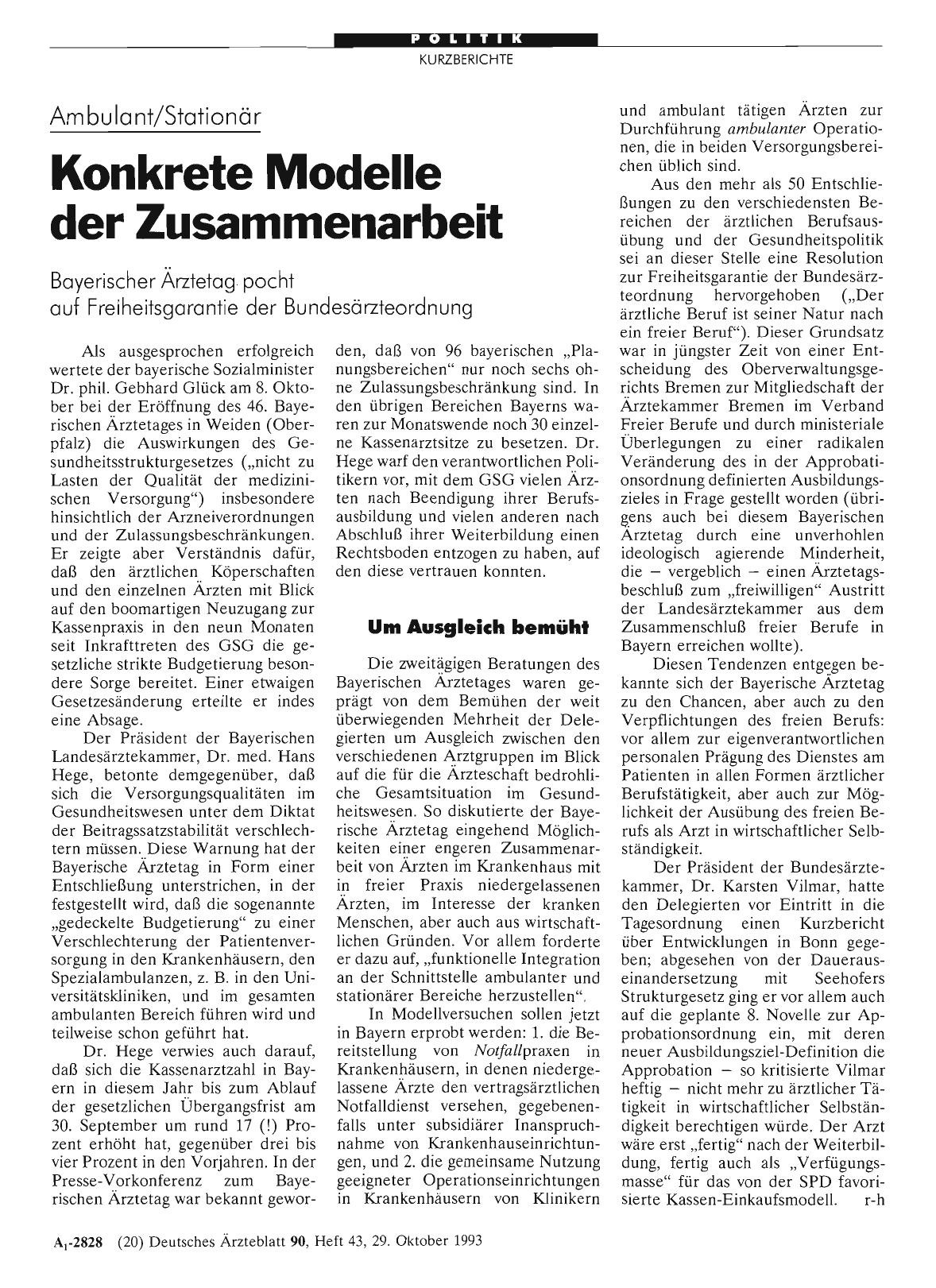 Vorschauseite 1: Ambulant/Stationär: Konkrete Modelle der Zusammenarbeit