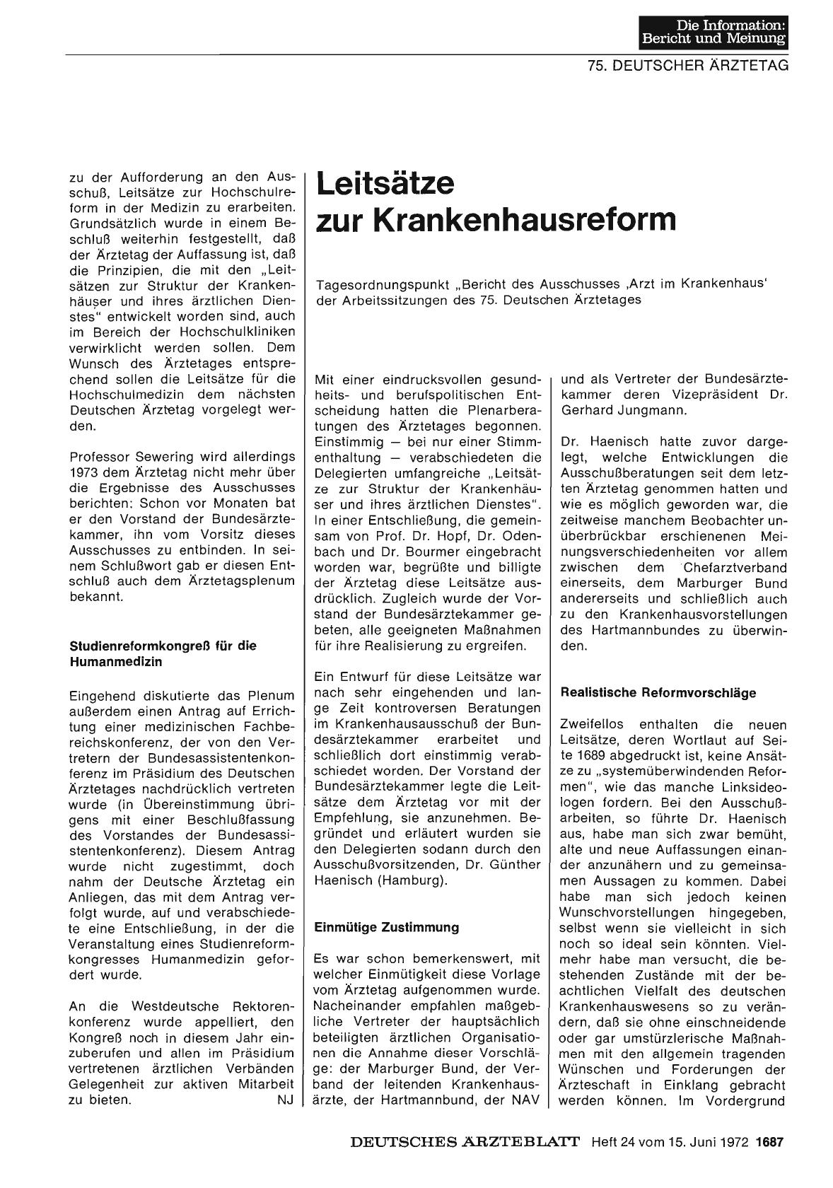 Vorschauseite 1: Leitsätze zur Krankenhausreform