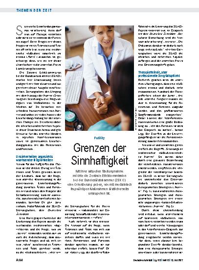 Vorschauseite 1: Futility: Grenzen der Sinnhaftigkeit