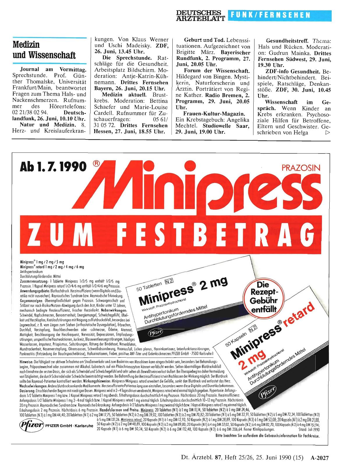 Vorschauseite 1: Medizin und Wissenschaft