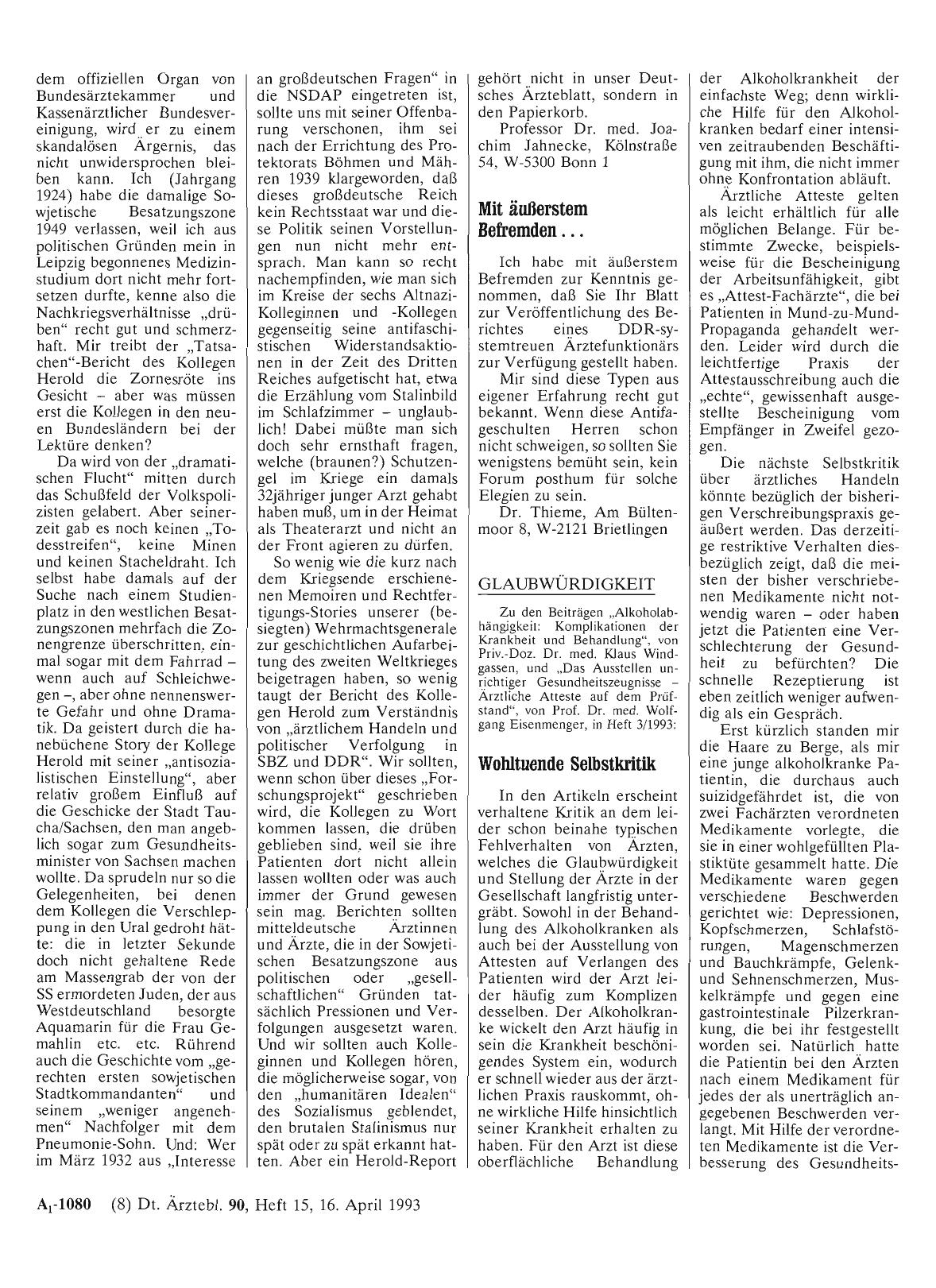 Vorschauseite 1: FORSCHUNGSPROJEKT: Mit äußerstem Befremden. ..