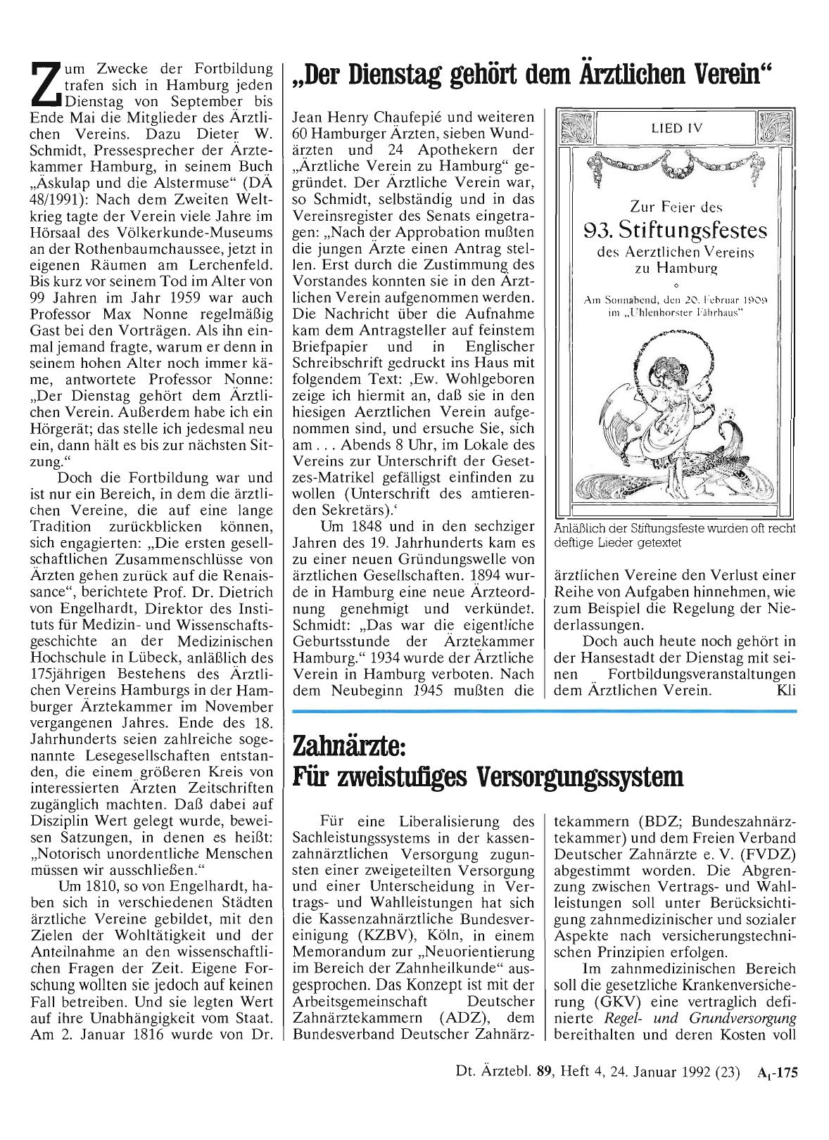 Vorschauseite 1: Zahnärzte: Für zweistufiges Versorgungssystem