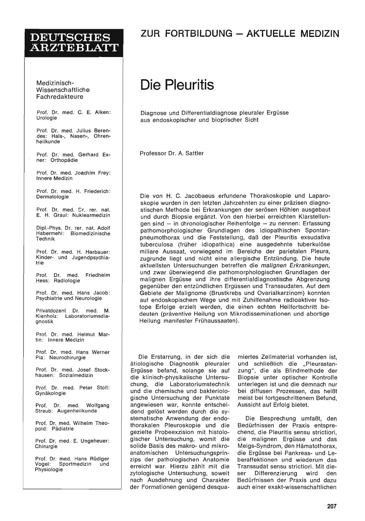 Vorschauseite 1: Die Pleuritis