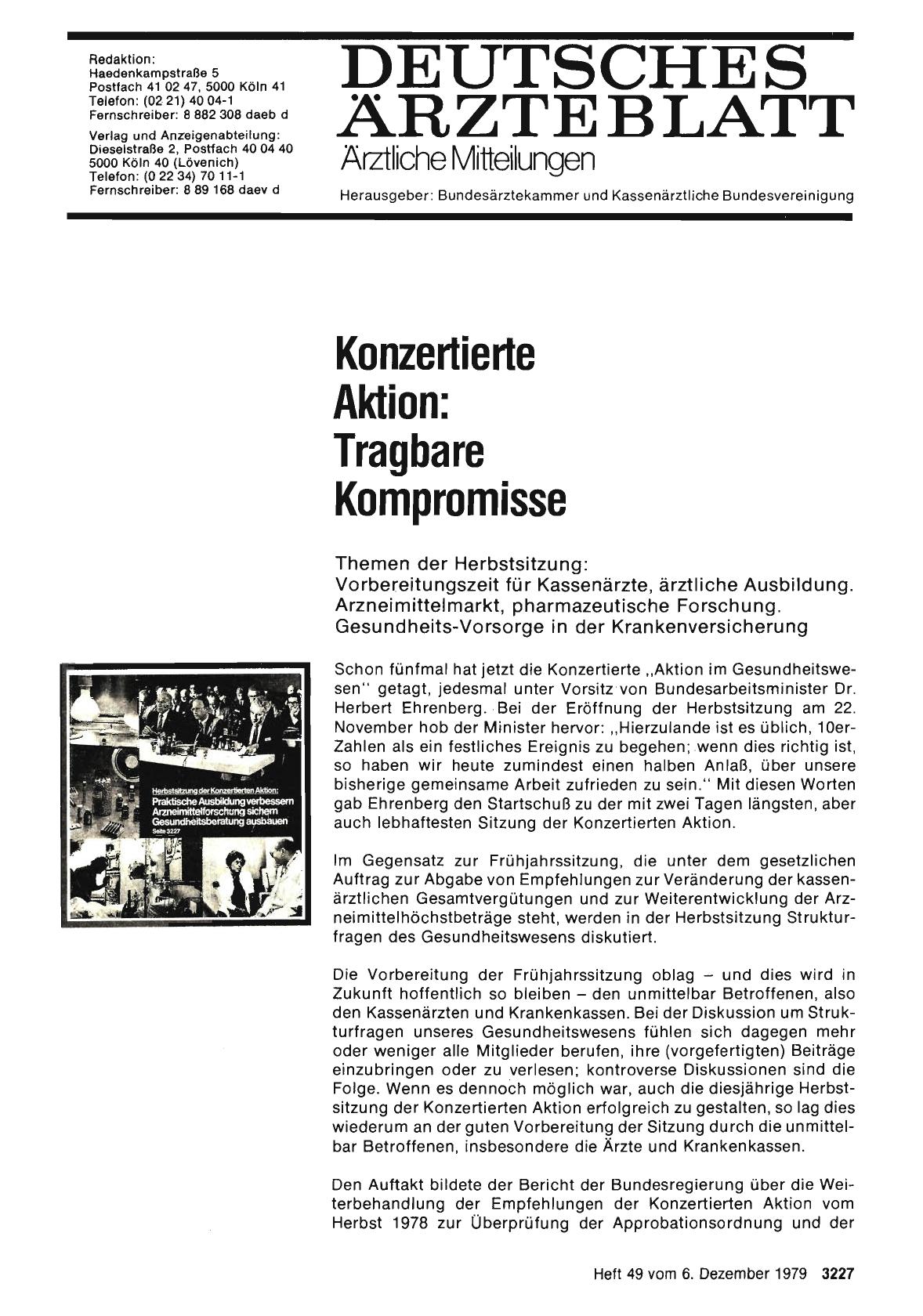 Vorschauseite 1: Konzertierte Aktion: Tragbare Kompromisse