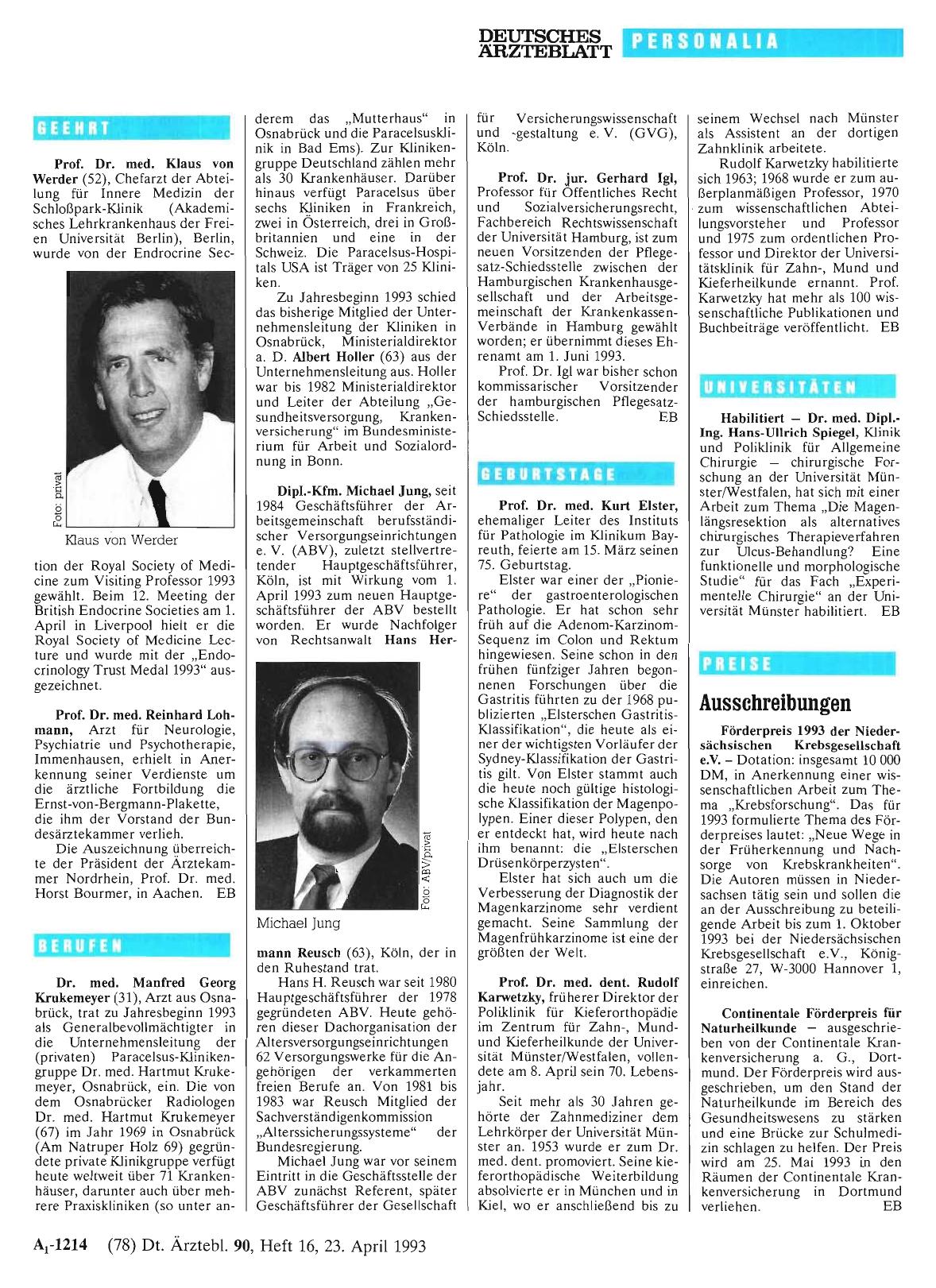 Vorschauseite 1: Universitäten