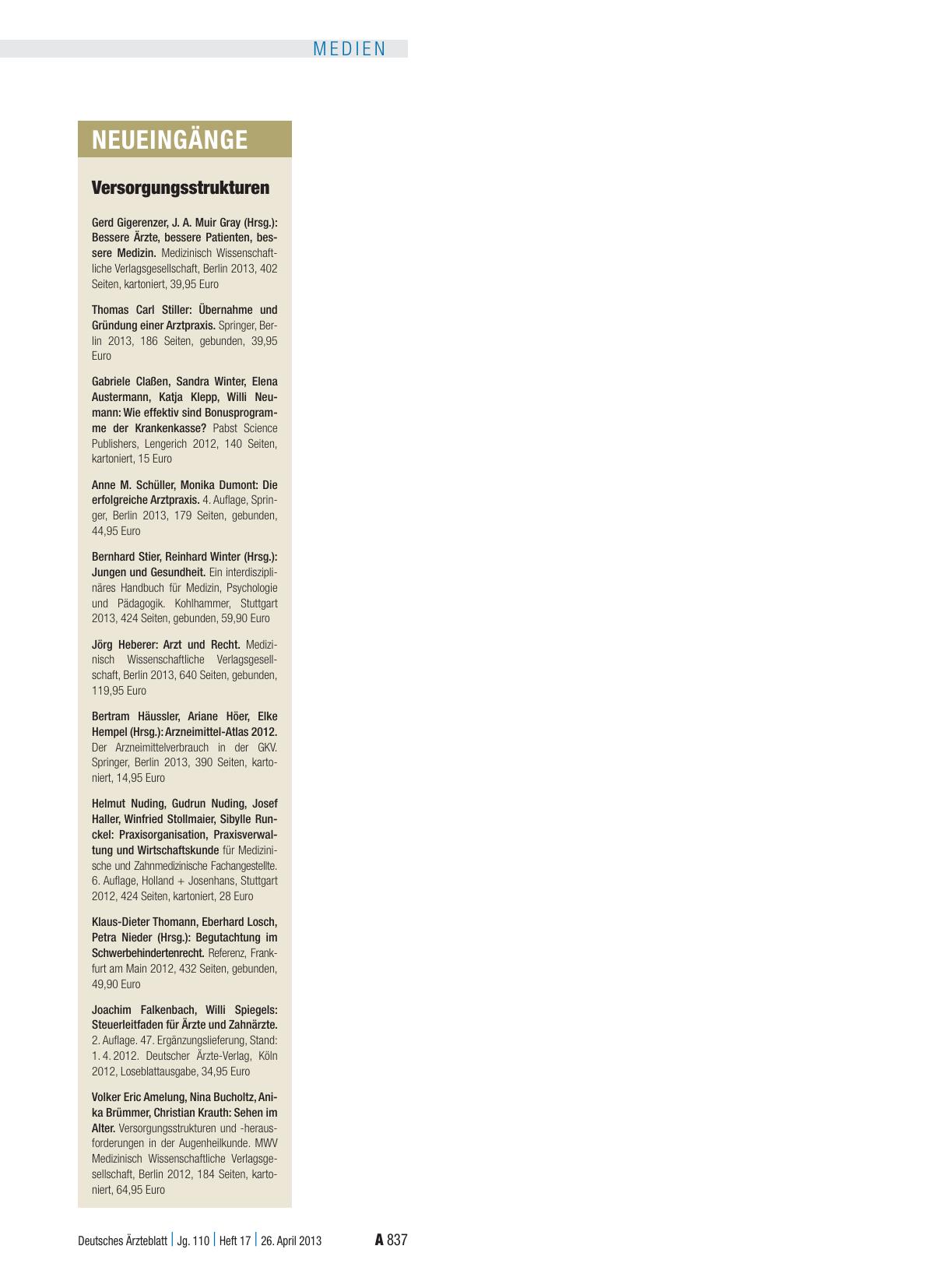 Vorschauseite 1: Neueingänge