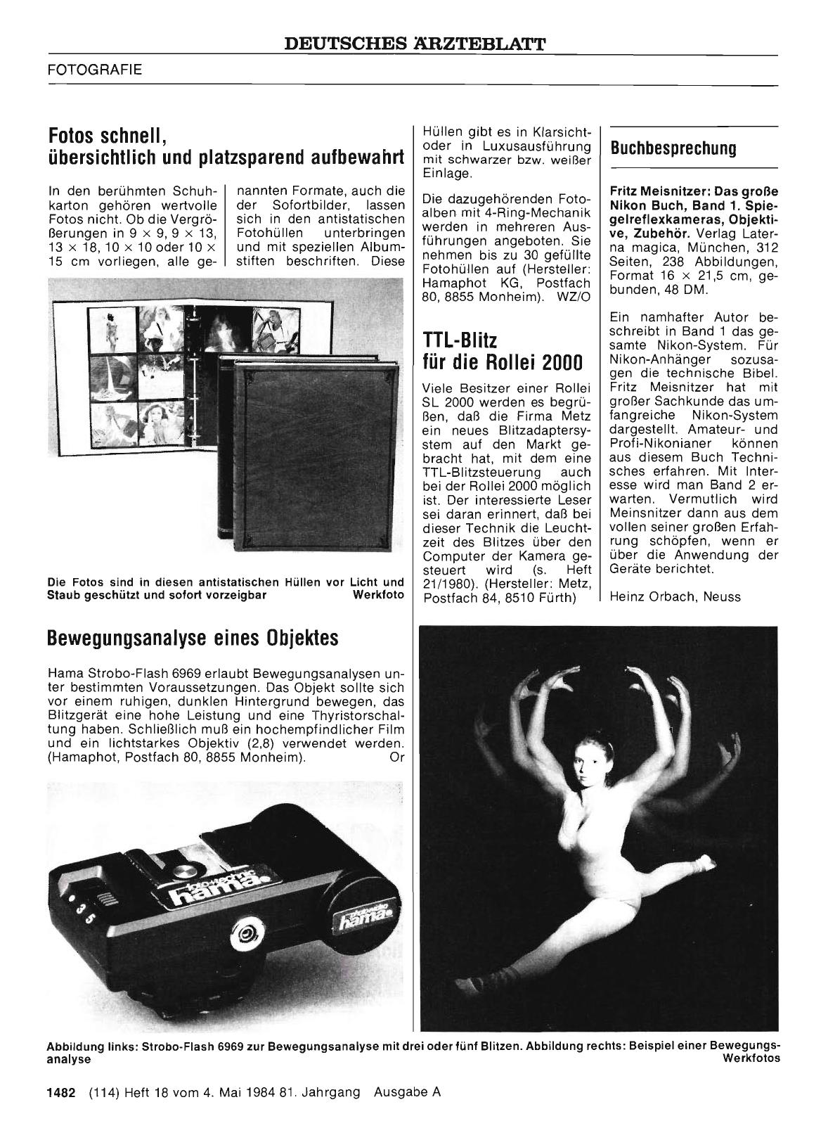 Vorschauseite 1: Bewegungsanalyse eines Objektes