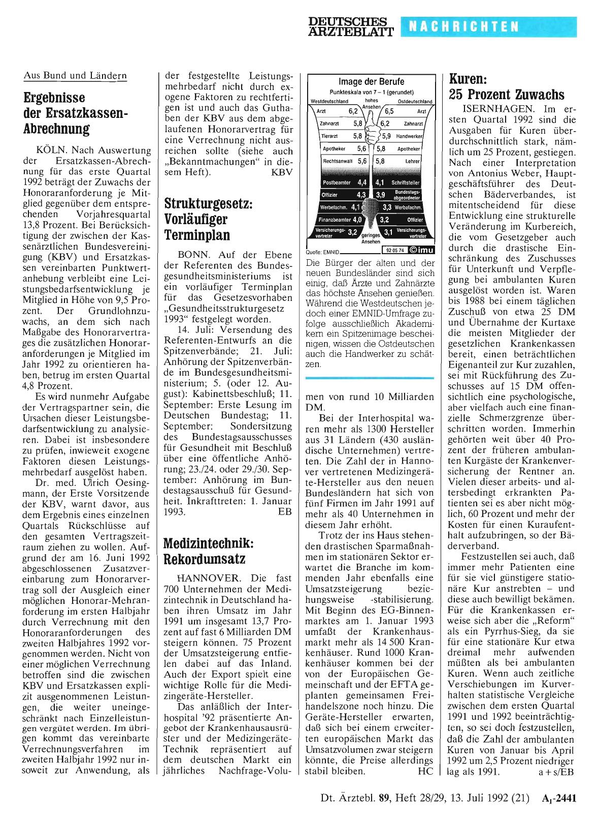 Vorschauseite 1: Strukturgesetz: Vorläufiger Terminplan