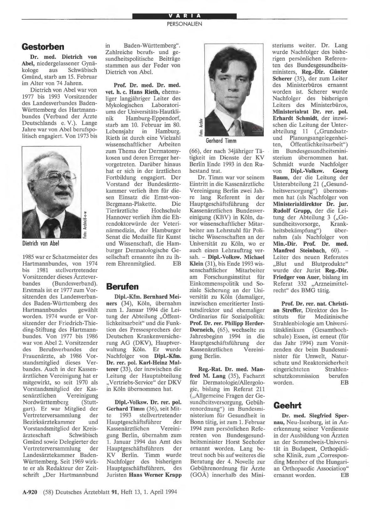 Vorschauseite 1: Geehrt