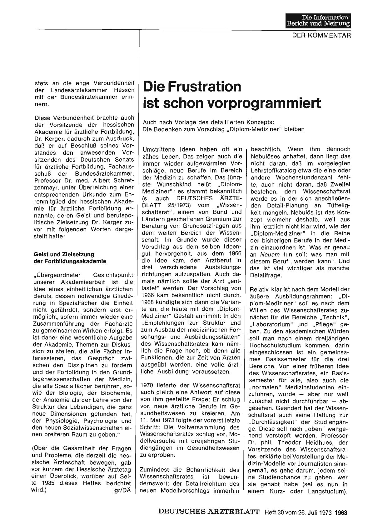 Vorschauseite 1: Die Frustration ist schon vorprogrammiert