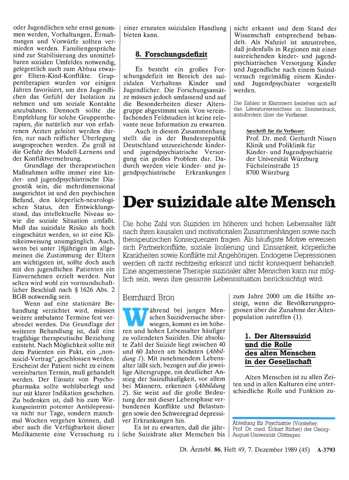 Vorschauseite 1: Der suizidale alte Mensch