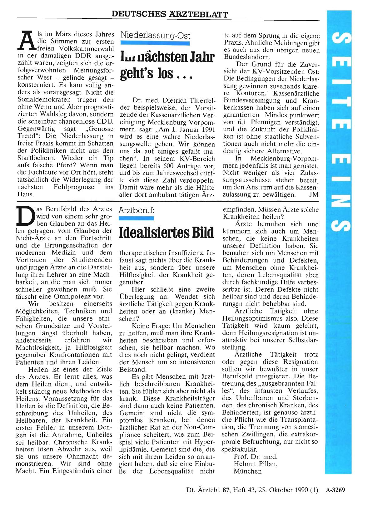 Vorschauseite 1: Niederlassung-Ost: Im nächsten Jahr geht's los. ..