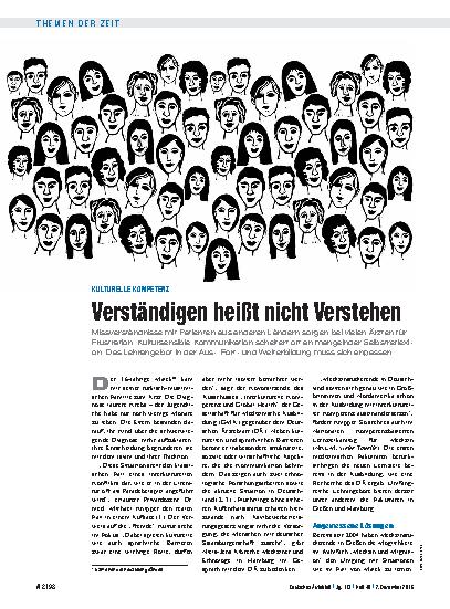Vorschauseite 1: Kulturelle Kompetenz: Verständigen heißt nicht Verstehen