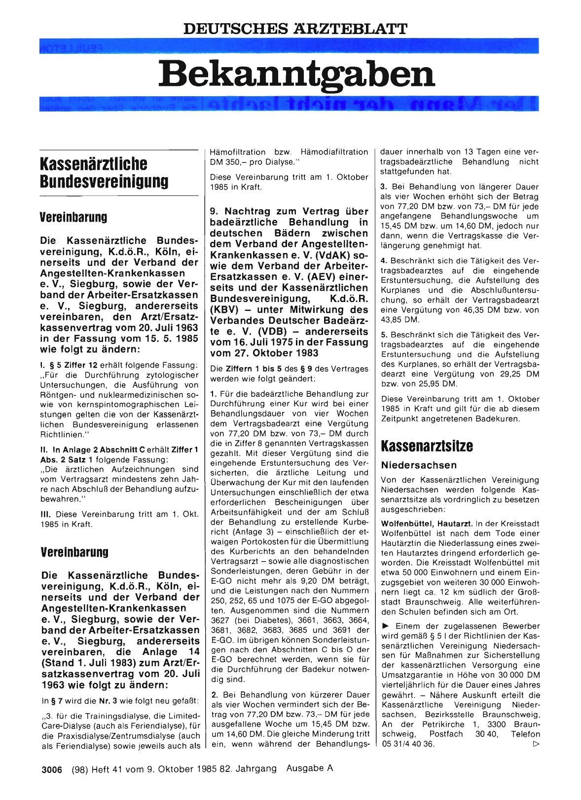 Vorschauseite 1: Vereinbarung