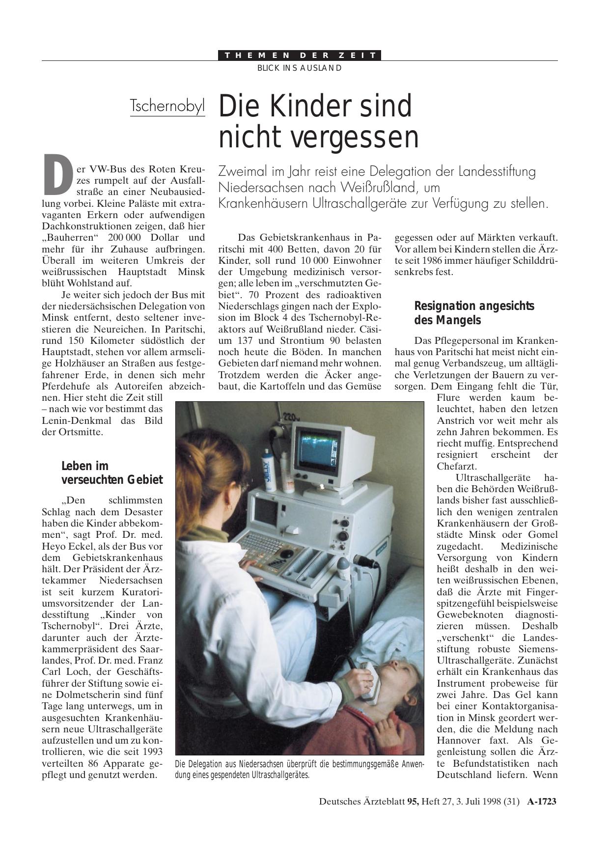 Vorschauseite 1: Die Kinder sind nicht vergessen