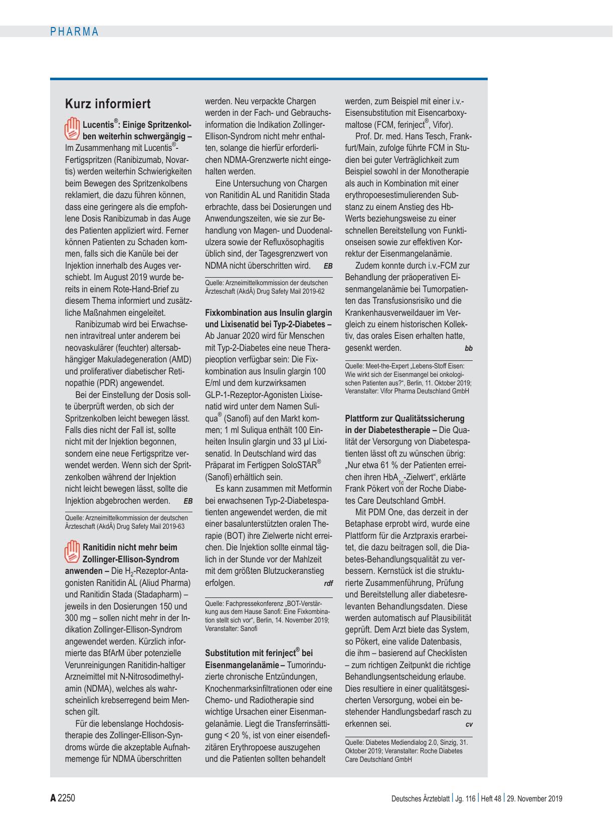 Vorschauseite 1: Kurz informiert