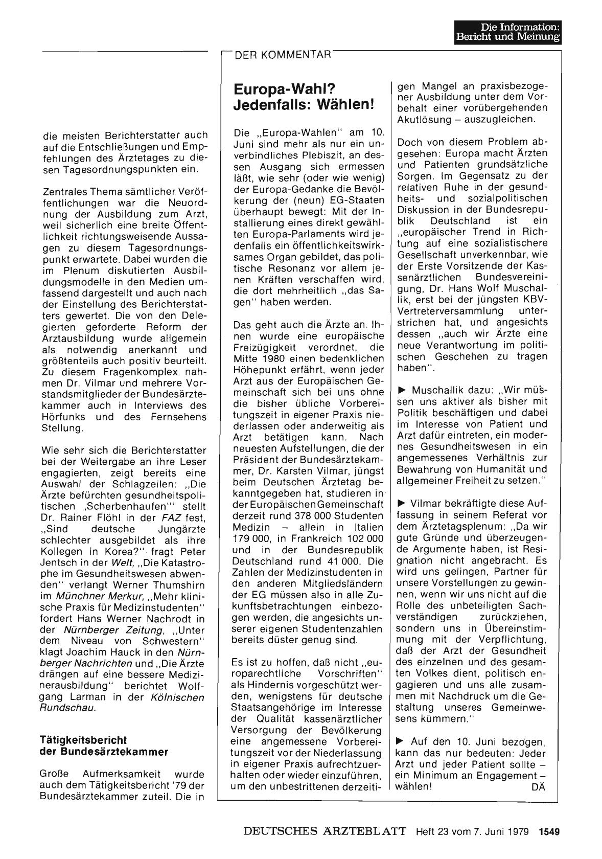 Vorschauseite 1: Europa-Wahl? Jedenfalls: Wählen!