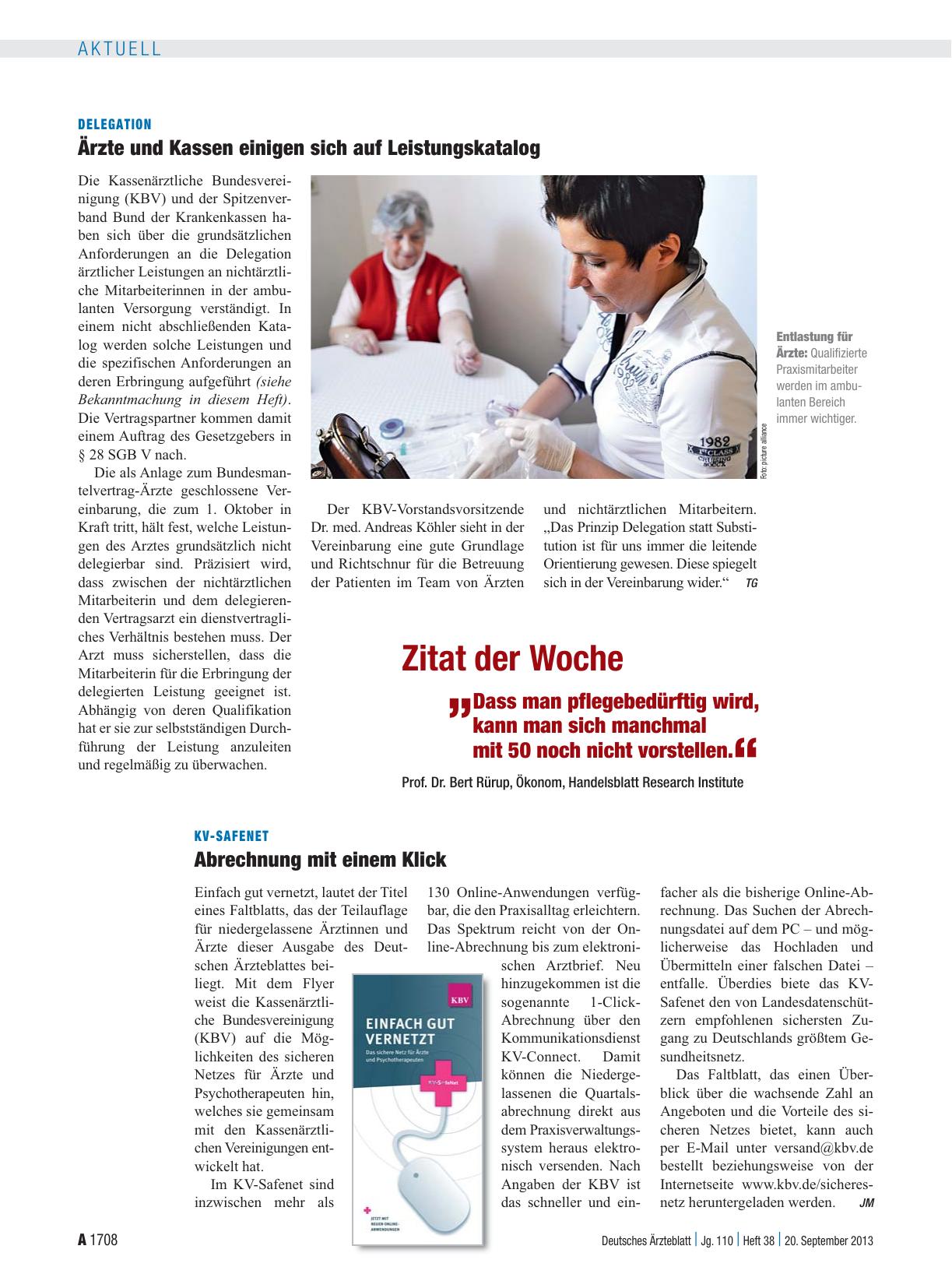 Vorschauseite 1: KV-Safenet: Abrechnung mit einem Klick