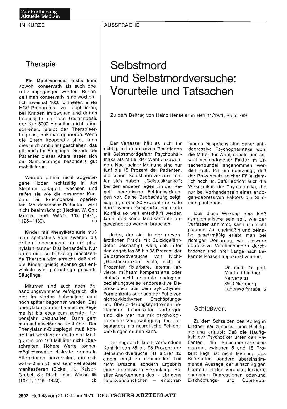Vorschauseite 1: Schlußwort