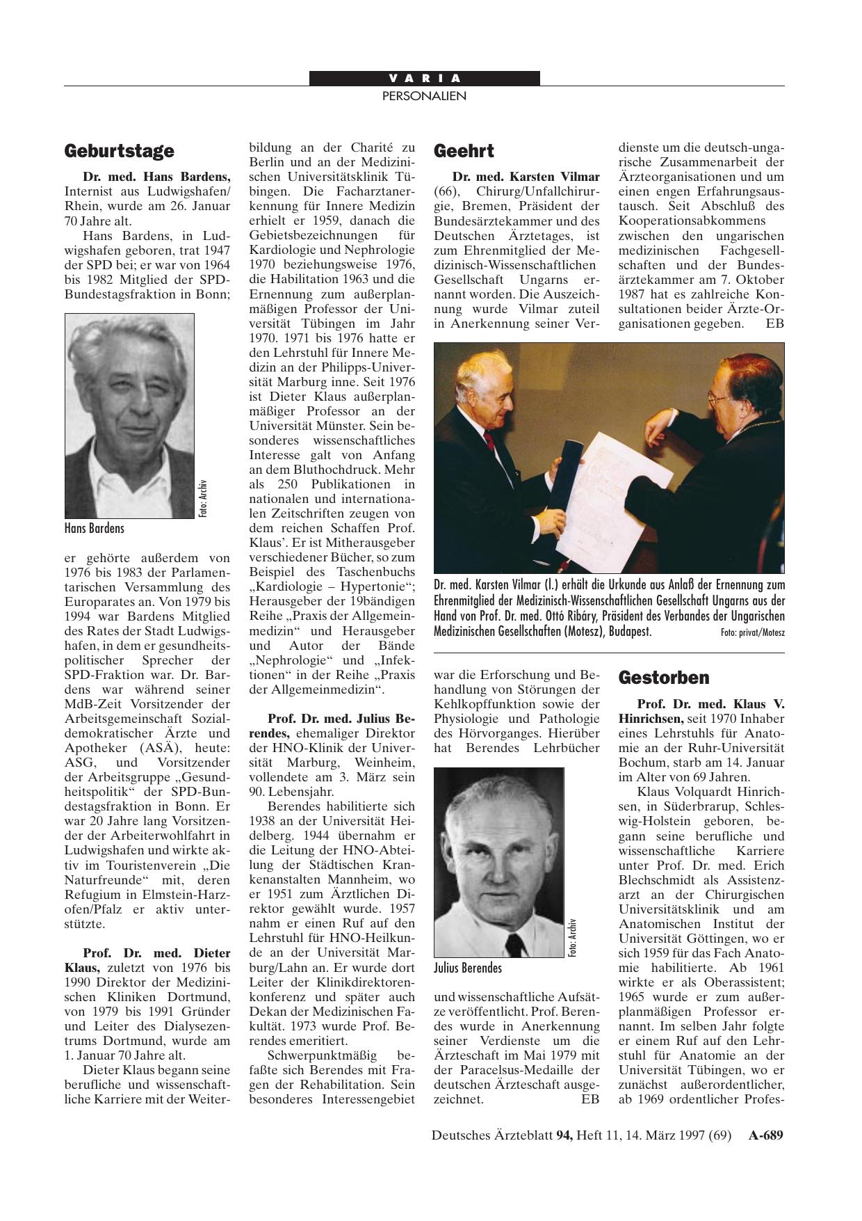 Vorschauseite 1: Geburtstage