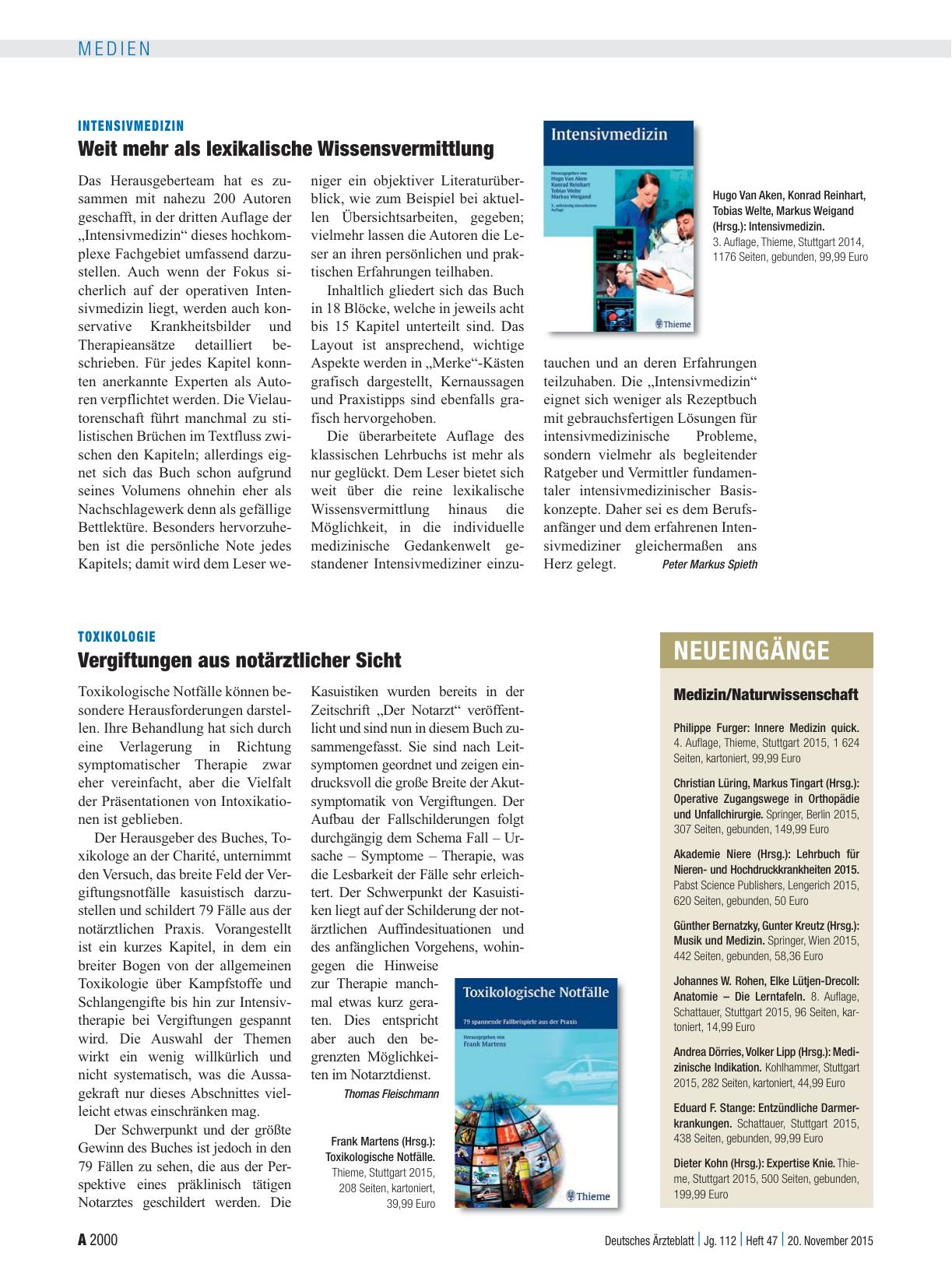 Vorschauseite 1: Neueingänge