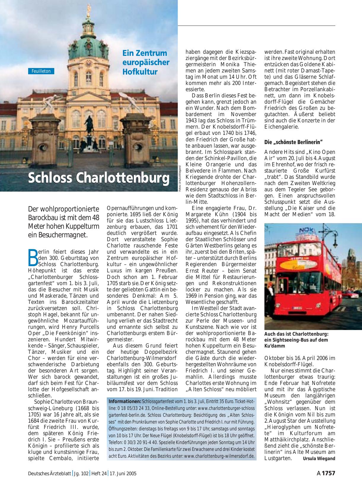 Vorschauseite 1: Ein Zentrum europäischer Hofkultur: Schloss Charlottenburg