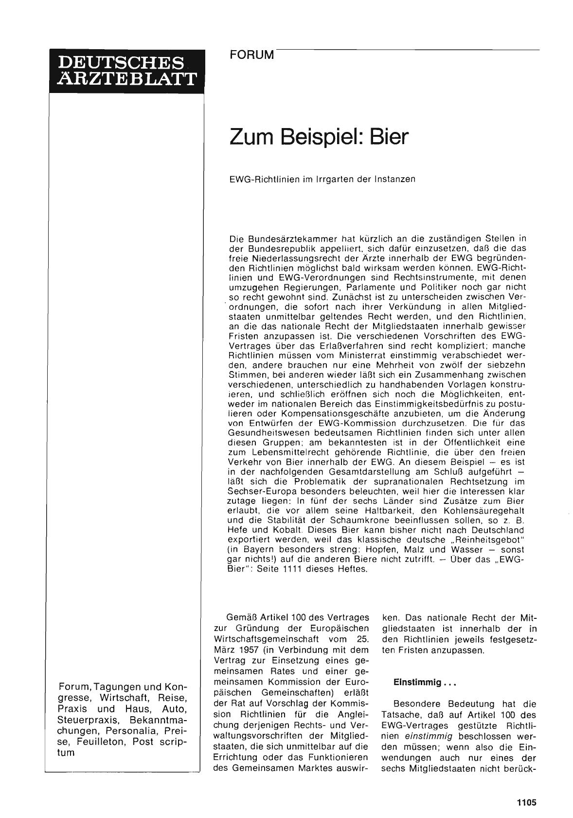 Vorschauseite 1: Zum Beispiel: Bier