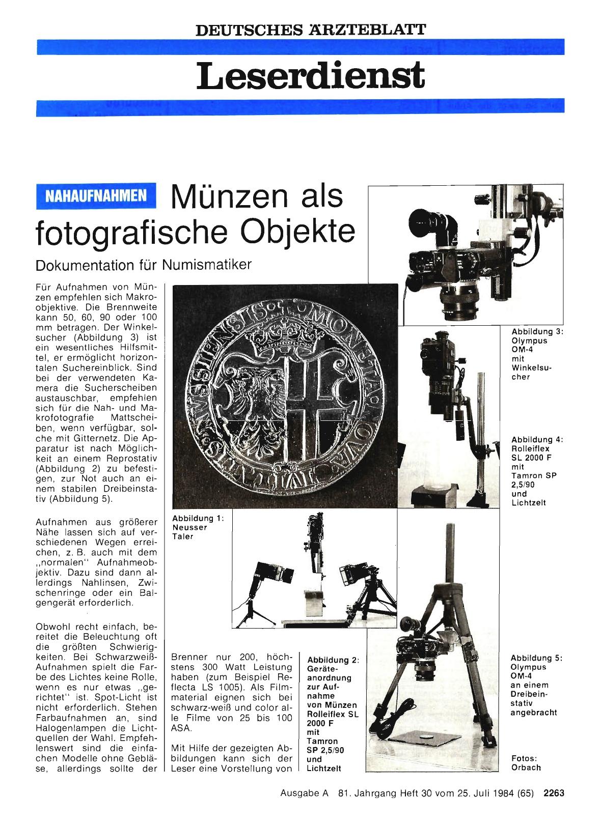 Vorschauseite 1: Münzen als fotografische Objekte