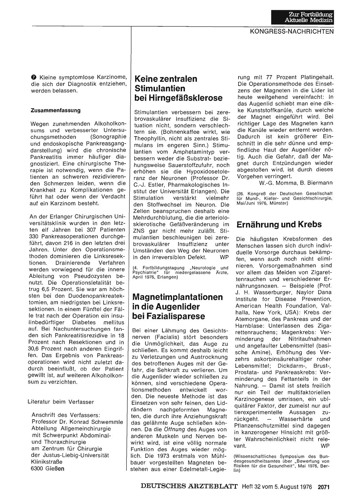 Vorschauseite 1: Magnetimplantationen in die Augenlider bei Fazialisparese