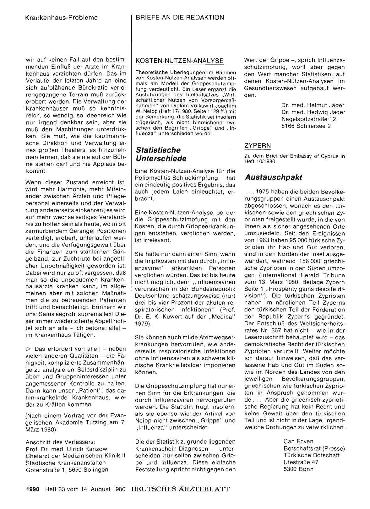 Vorschauseite 1: ZYPERN: Austauschpakt