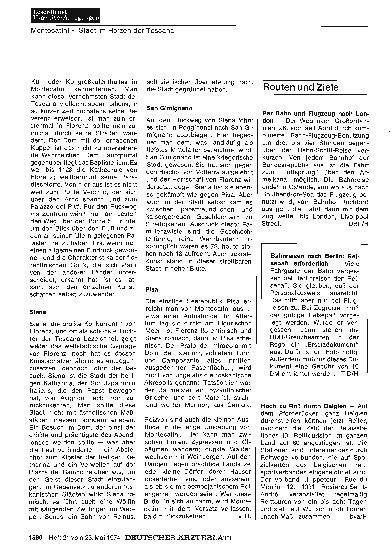 Vorschauseite 1: Routen und Ziele
