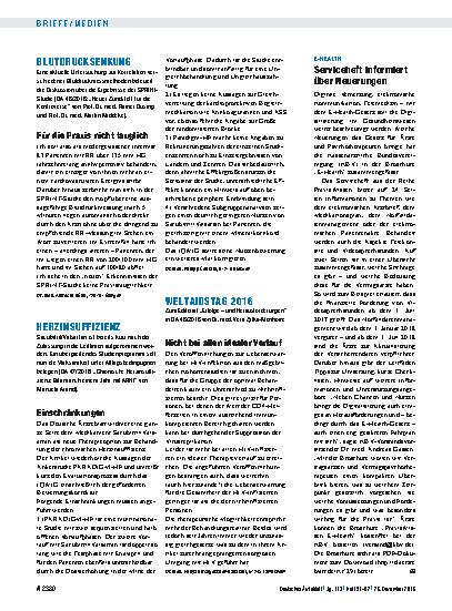 Vorschauseite 1: Herzinsuffizienz: Einschränkungen