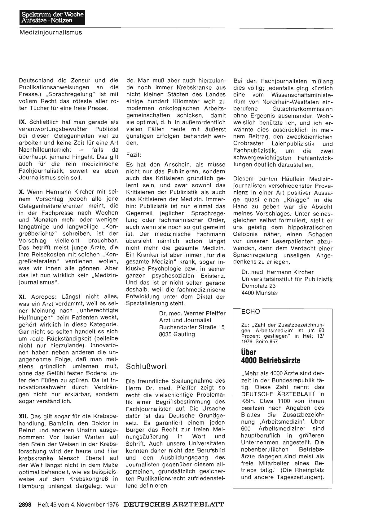 Vorschauseite 1: Über 4000 Betriebsärzte