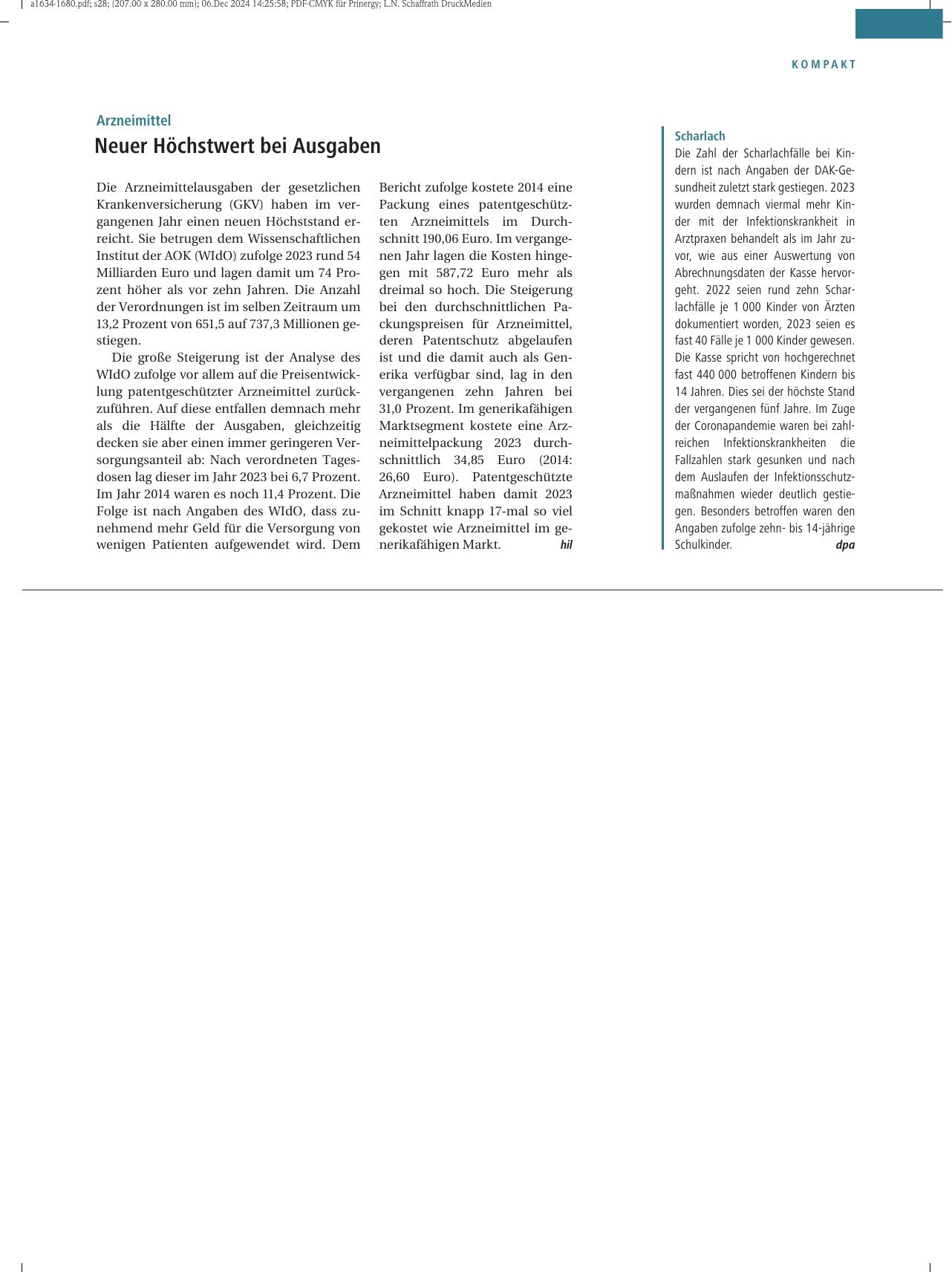 Vorschauseite 1: Scharlach