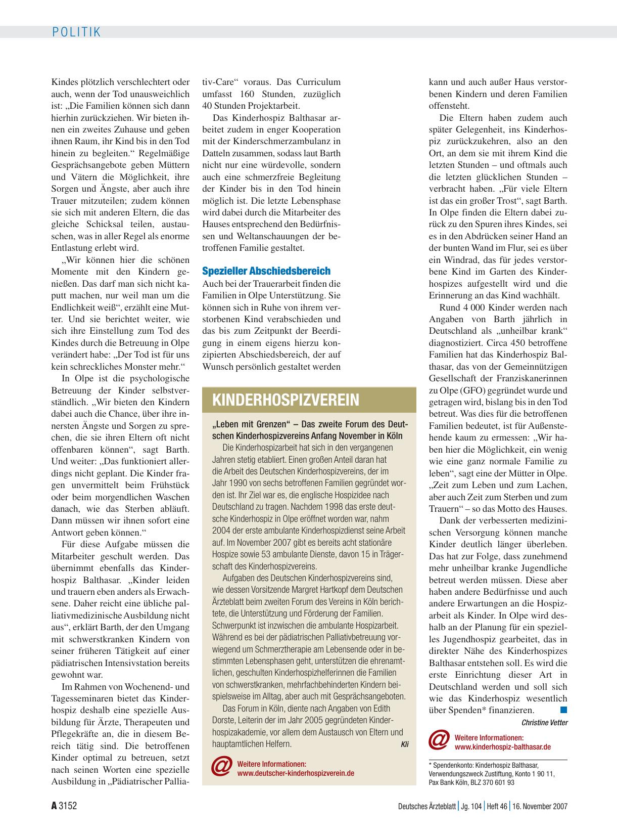 Vorschauseite 1: Kinderhospizverein