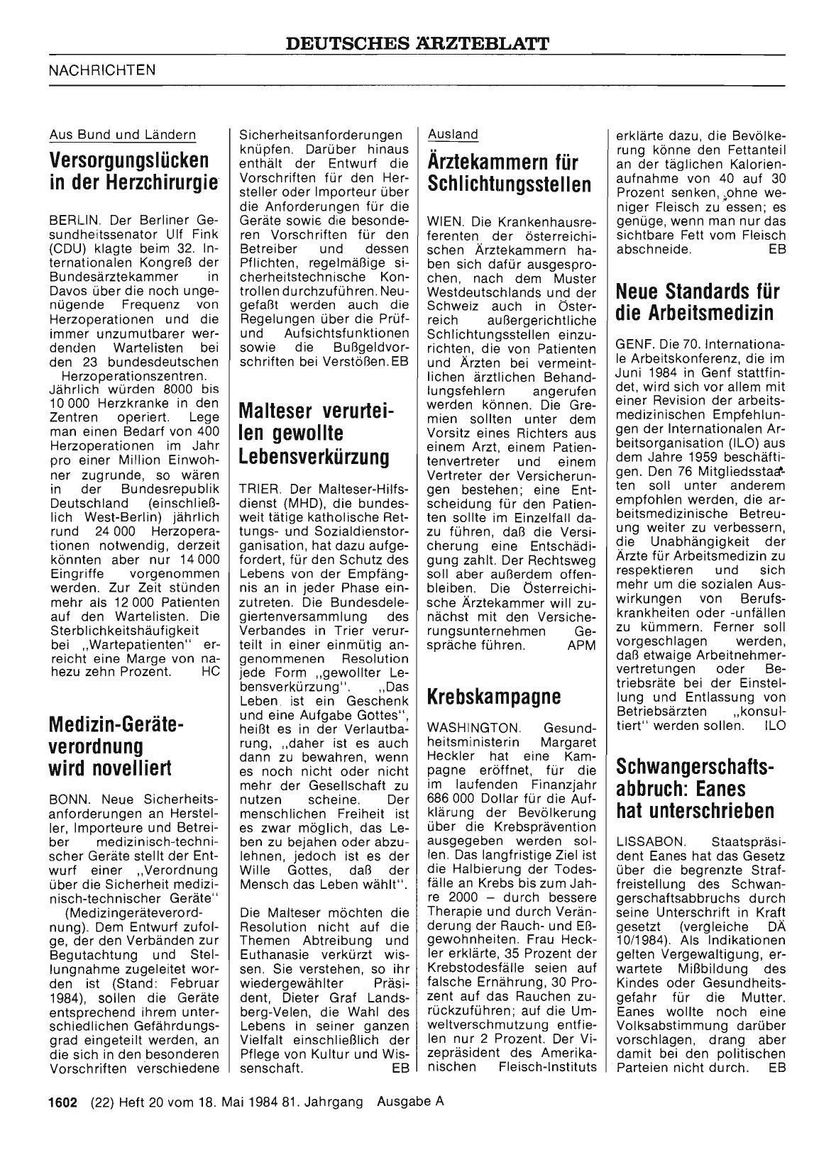 Vorschauseite 1: Versorgungslücken in der Herzchirurgie