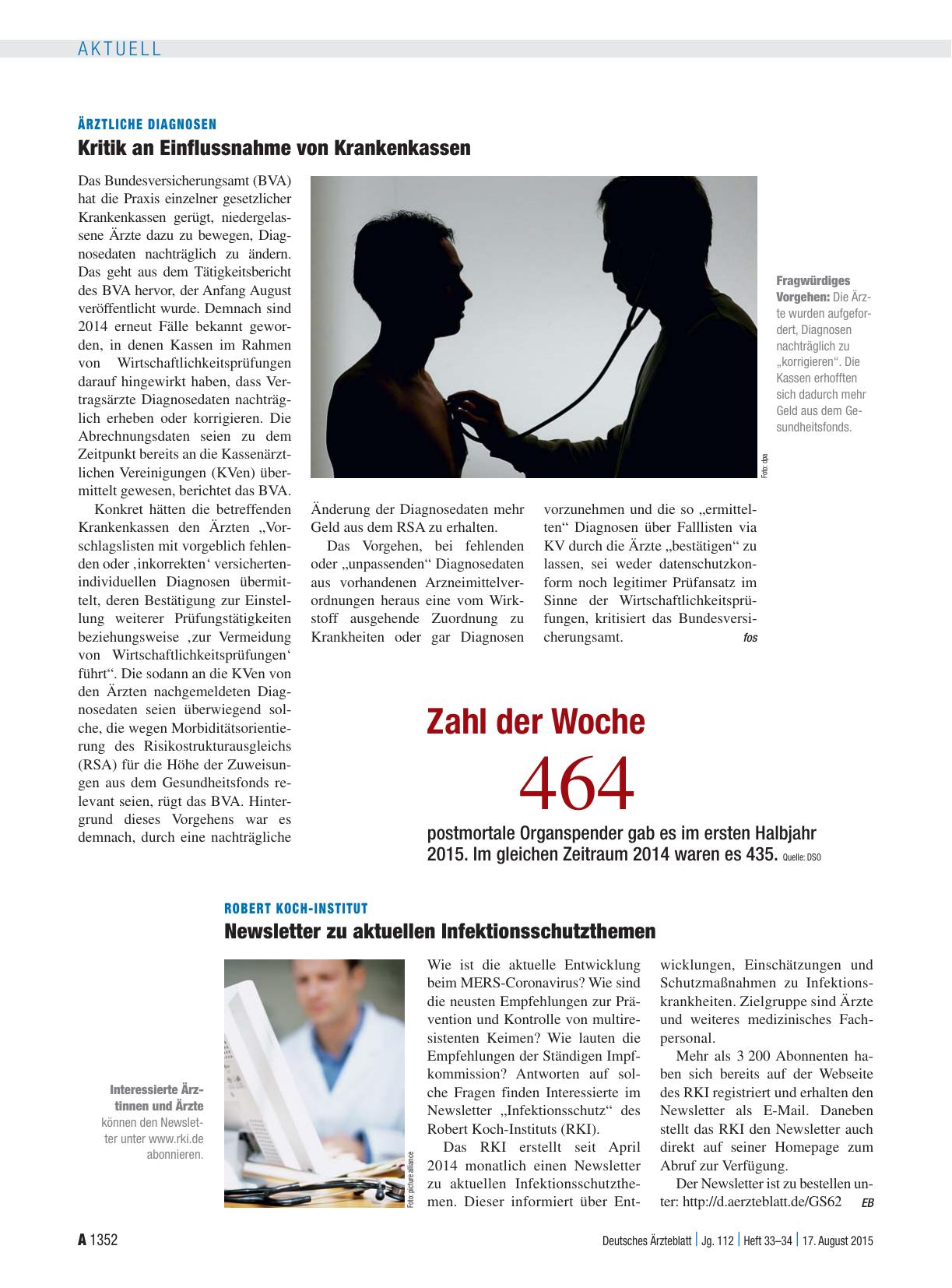 Vorschauseite 1: Zahl der Woche 464