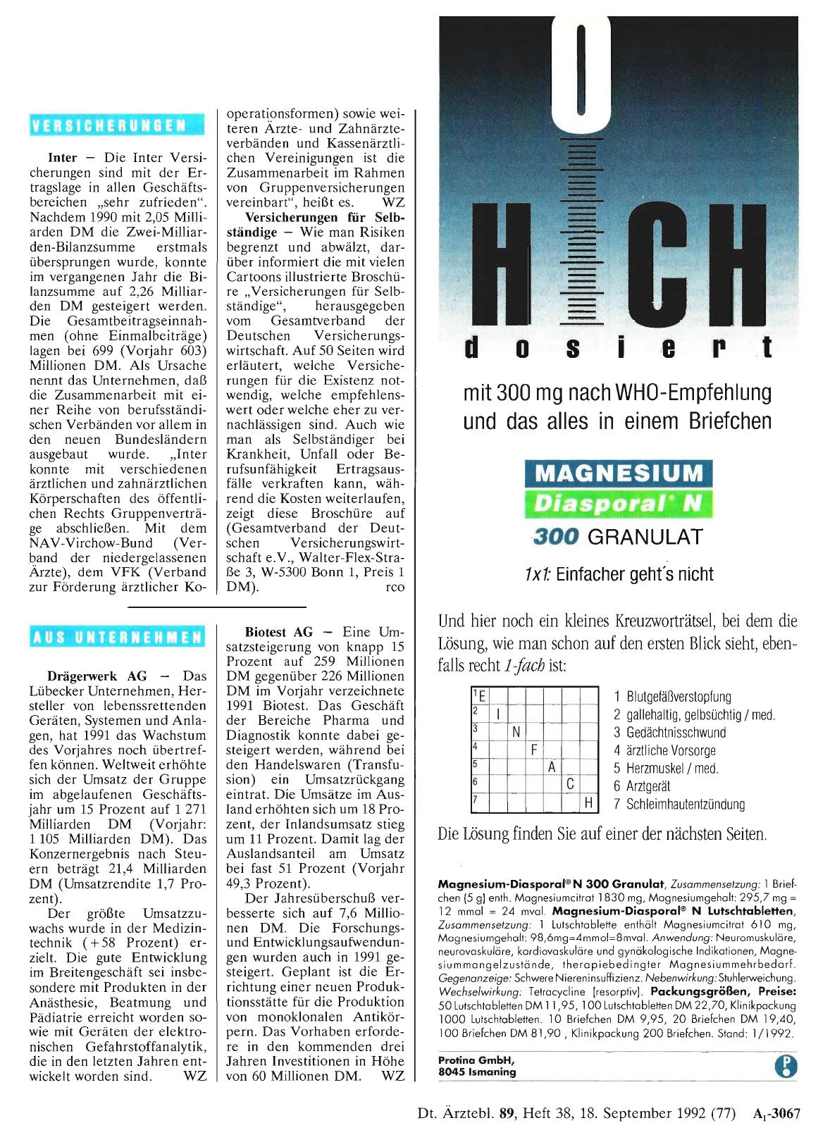 Vorschauseite 1: Versicherungen