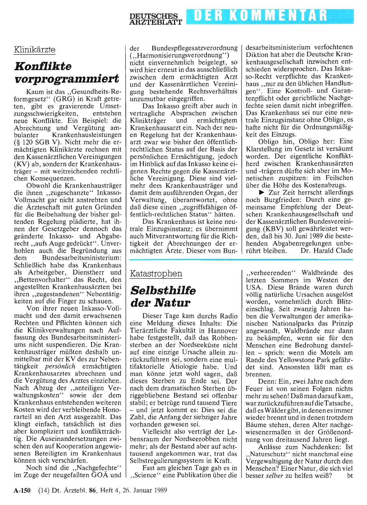 Vorschauseite 1: Klinikärzte: Konflikte vorprogrammiert