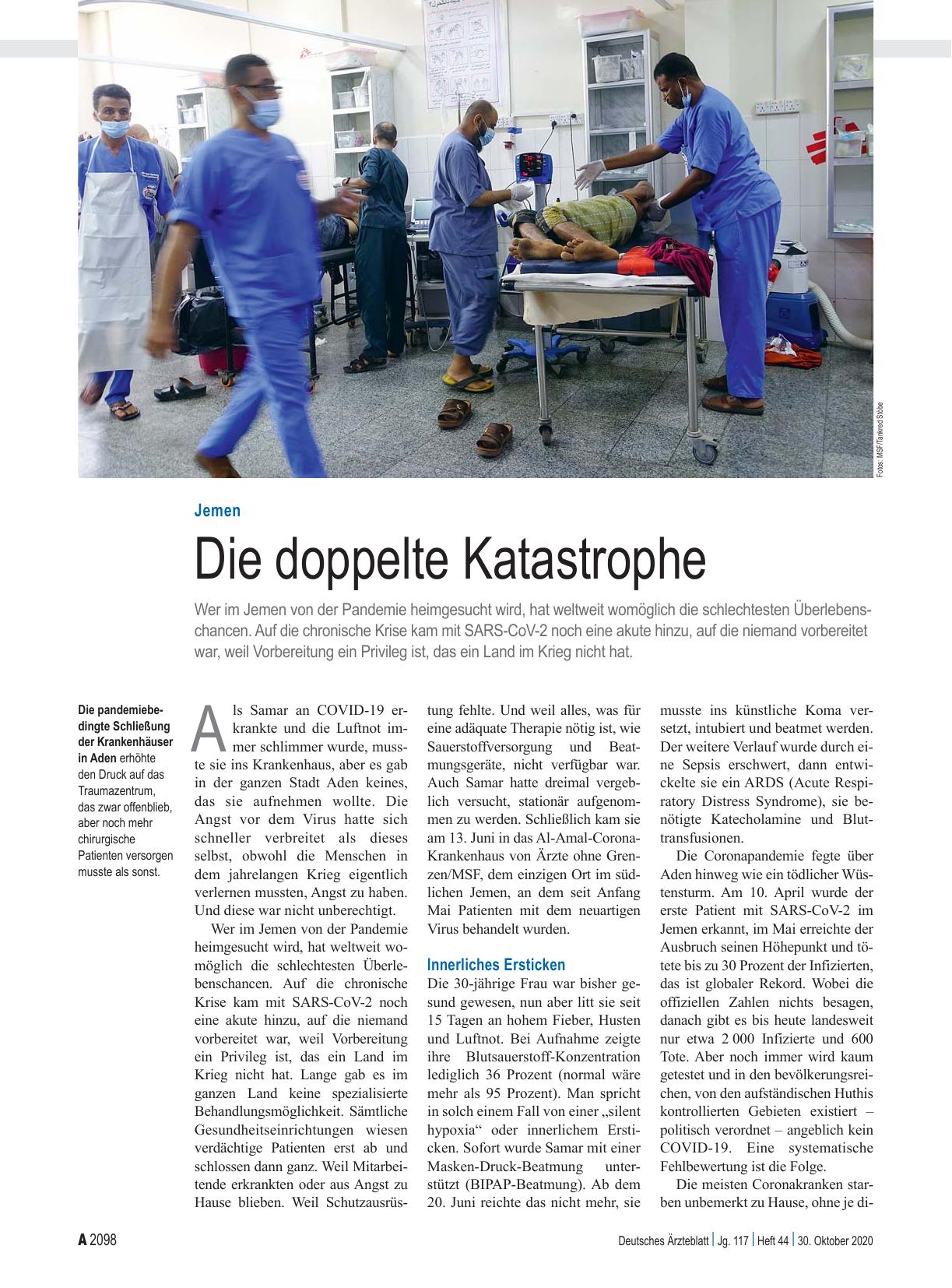 Vorschauseite 1: Jemen: Die doppelte Katastrophe