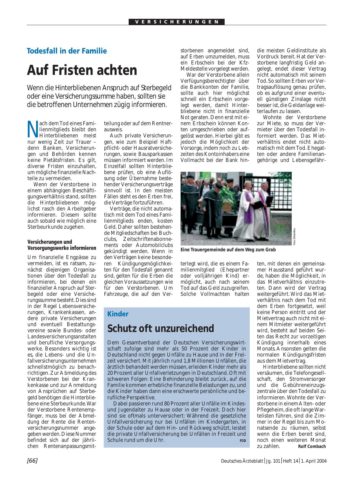 Vorschauseite 1: Kinder: Schutz oft unzureichend