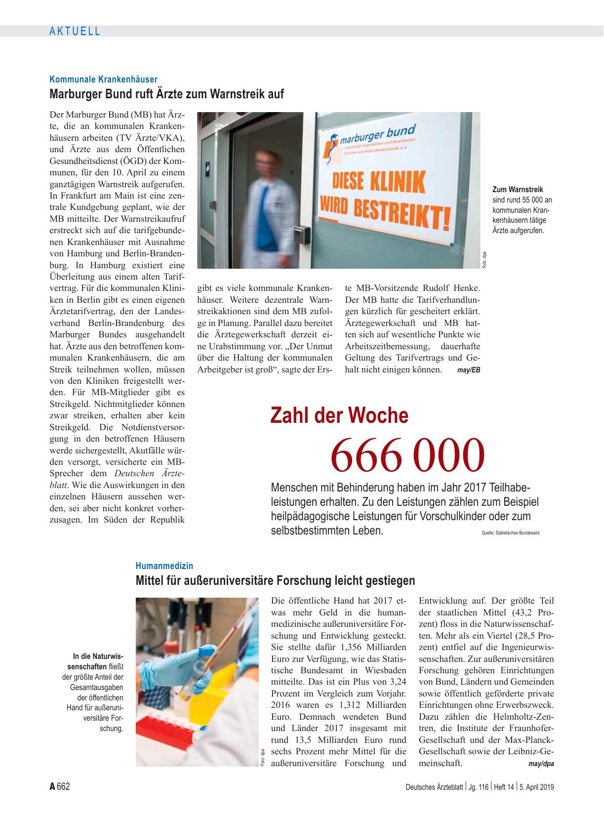 Vorschauseite 1: Zahl der Woche 666 000