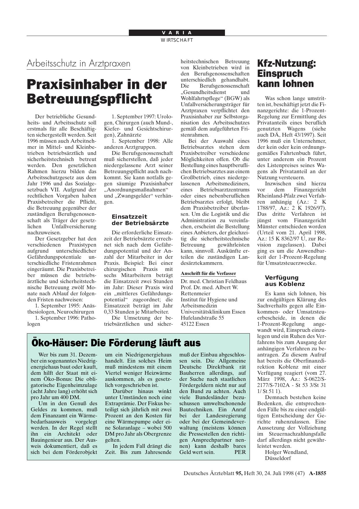 Vorschauseite 1: Kfz-Nutzung: Einspruch kann lohnen