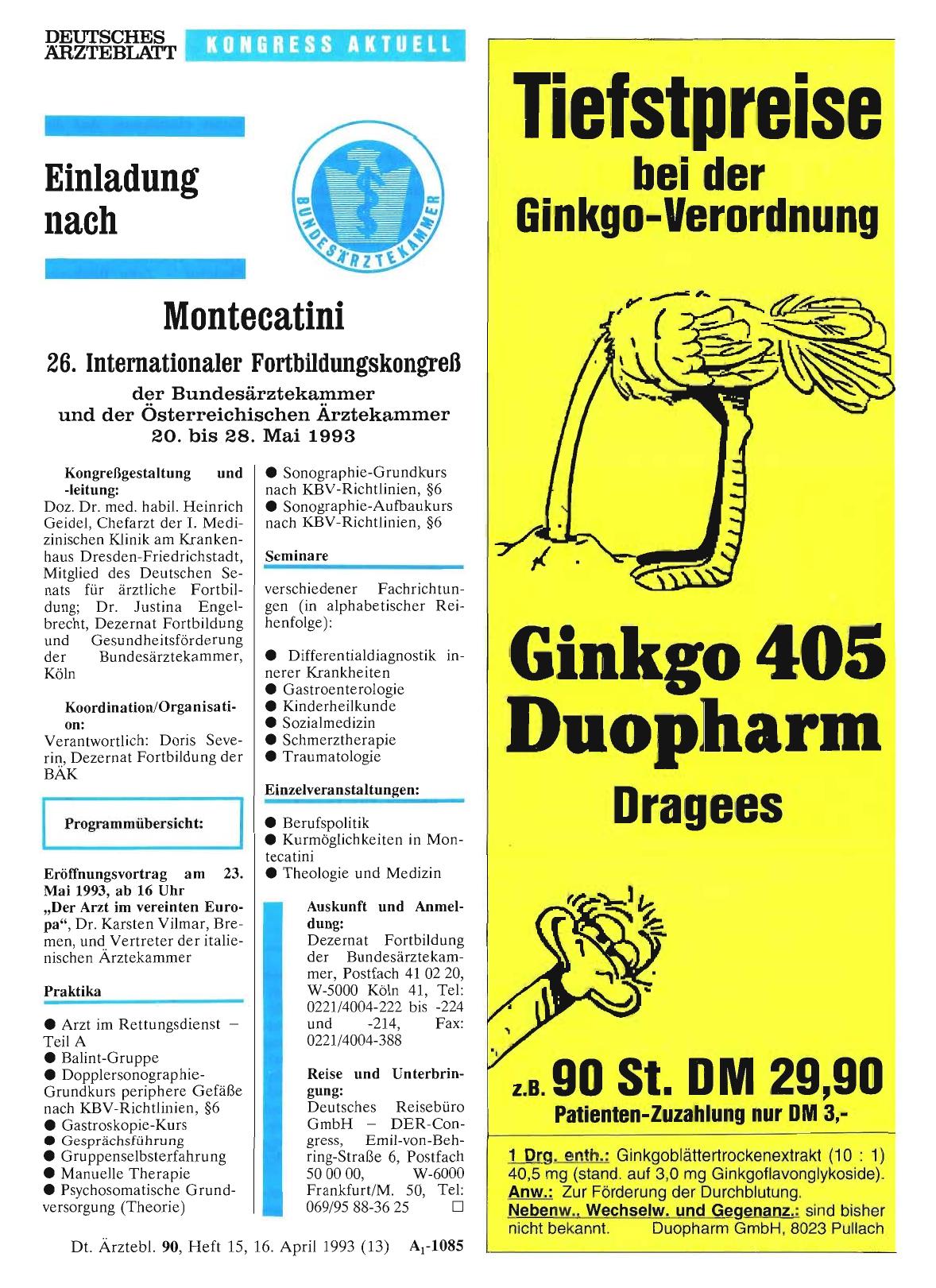 Vorschauseite 1: Einladung nach Montecatini